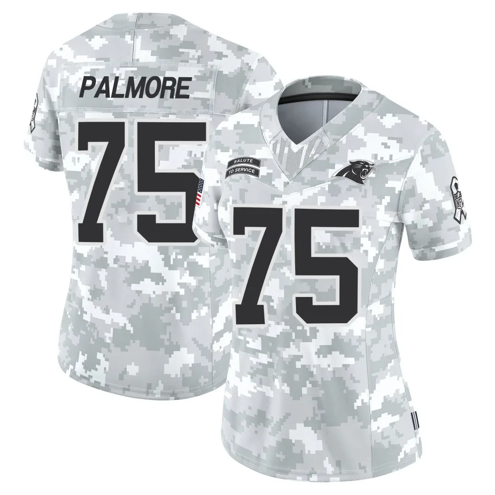 Women's Carolina Panthers Walter Palmore Nike 2024 Salute to Service Limited Arctic Camo Jersey Women's Carolina Panthers Walter Palmore Nike 2024 Salute to Service Limited Arctic Camo Jersey