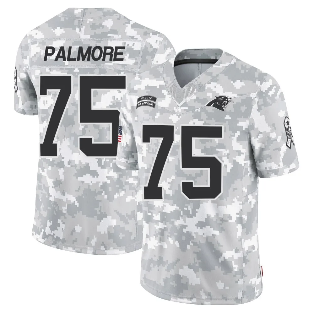 Youth Carolina Panthers Walter Palmore Nike 2024 Salute to Service Limited Arctic Camo Jersey Youth Carolina Panthers Walter Palmore Nike 2024 Salute to Service Limited Arctic Camo Jersey