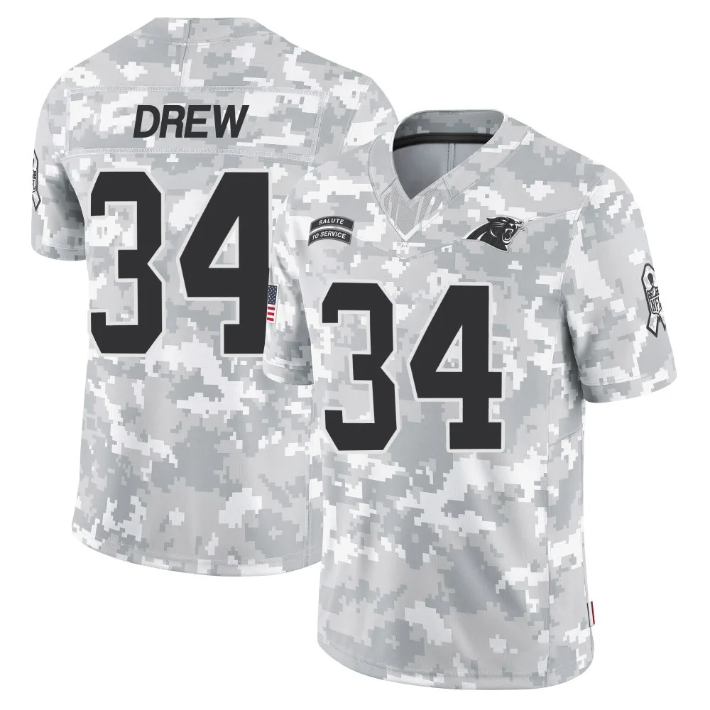 Youth Carolina Panthers Willie Drew Nike 2024 Salute to Service Limited Arctic Camo Jersey Youth Carolina Panthers Willie Drew Nike 2024 Salute to Service Limited Arctic Camo Jersey