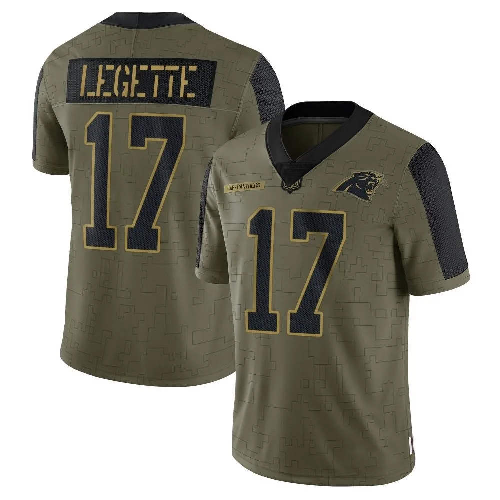 Men's Carolina Panthers Xavier Legette Nike 2021 Salute To Service Limited Olive Jersey Men's Carolina Panthers Xavier Legette Nike 2021 Salute To Service Limited Olive Jersey