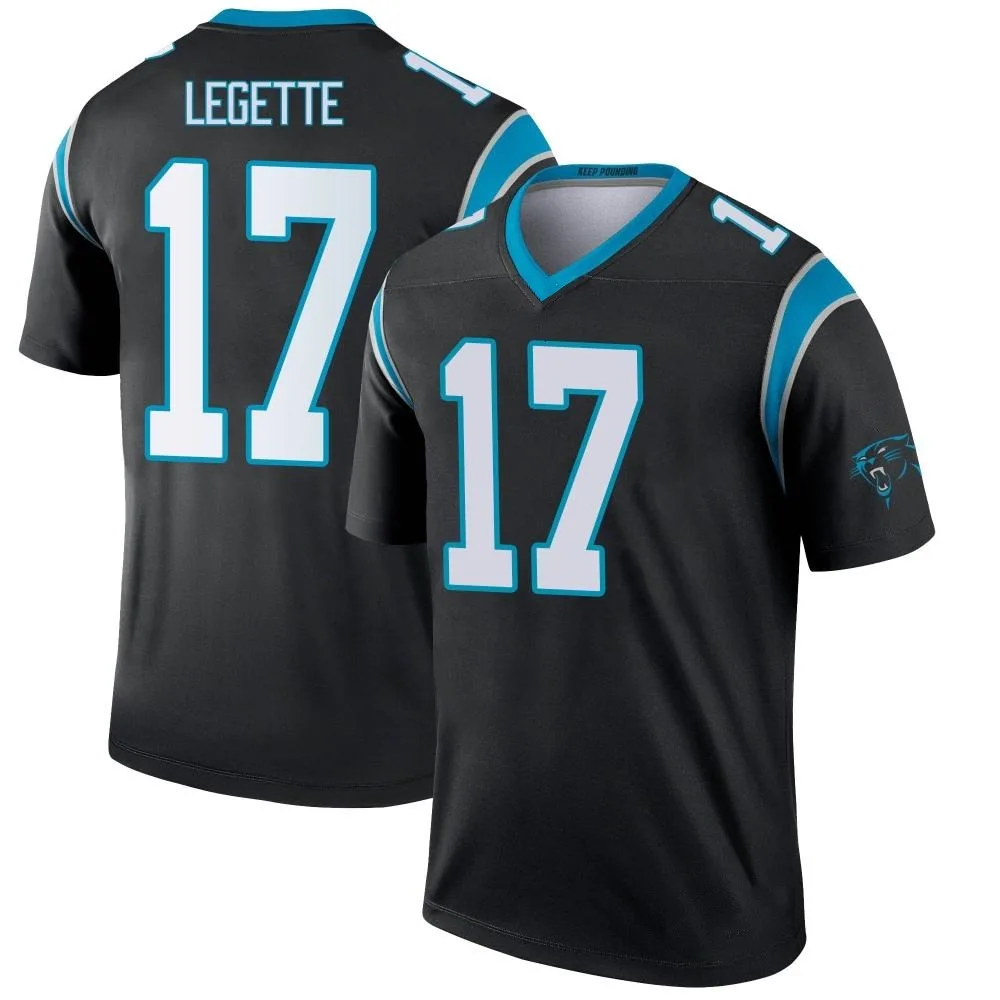 Men's Carolina Panthers Xavier Legette Nike Legend Black Jersey Men's Carolina Panthers Xavier Legette Nike Legend Black Jersey