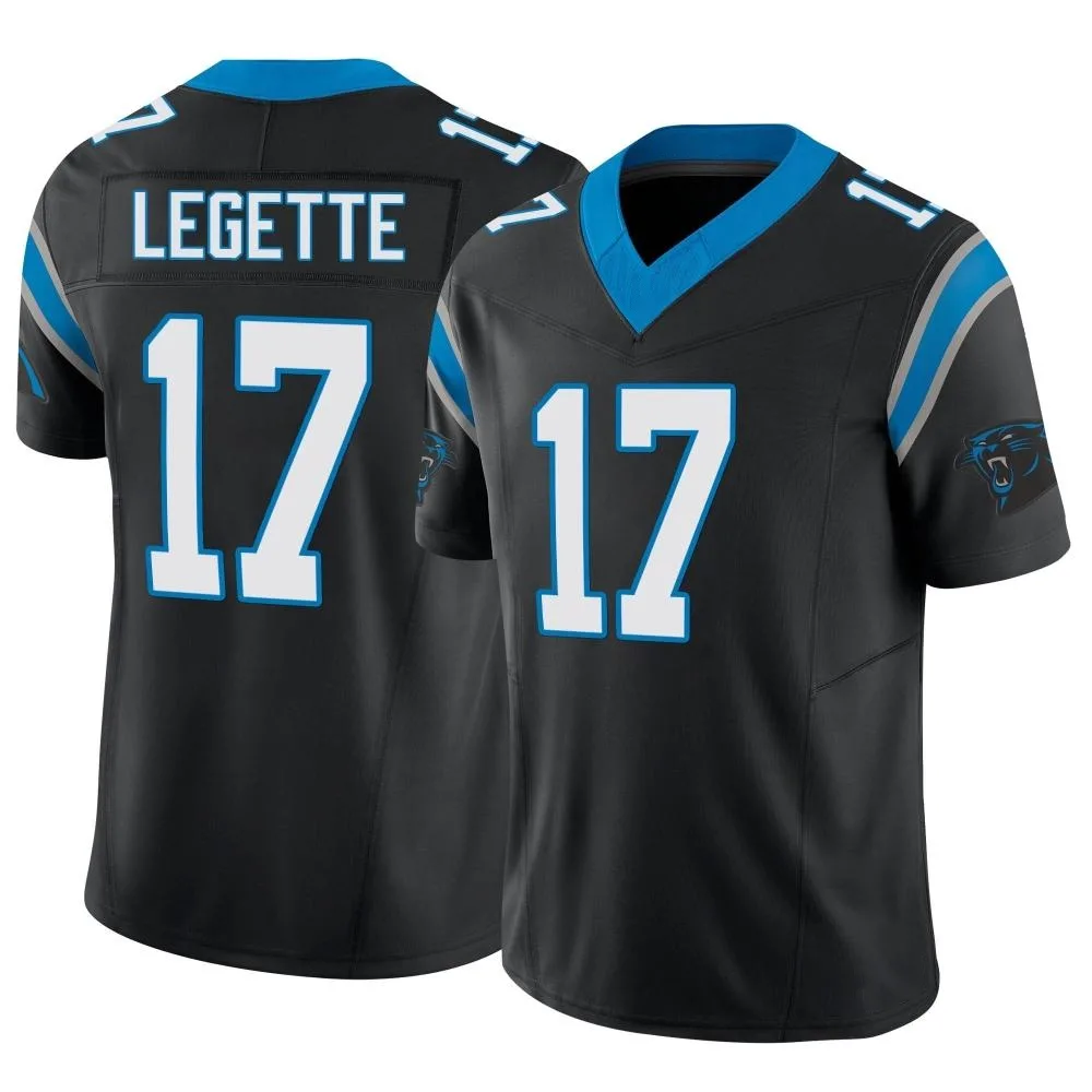 Men's Carolina Panthers Xavier Legette Nike Vapor F.U.S.E. Limited Black Jersey Men's Carolina Panthers Xavier Legette Nike Vapor F.U.S.E. Limited Black Jersey