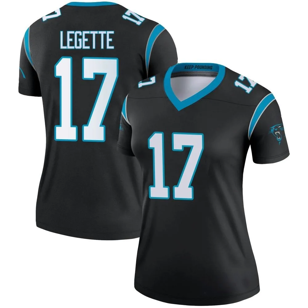Women's Carolina Panthers Xavier Legette Nike Legend Black Jersey Women's Carolina Panthers Xavier Legette Nike Legend Black Jersey