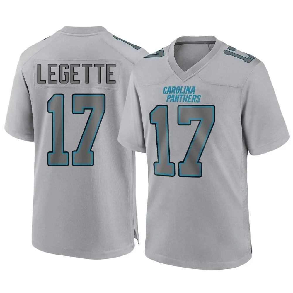 Youth Carolina Panthers Xavier Legette Nike Atmosphere Fashion Game Gray Jersey Youth Carolina Panthers Xavier Legette Nike Atmosphere Fashion Game Gray Jersey