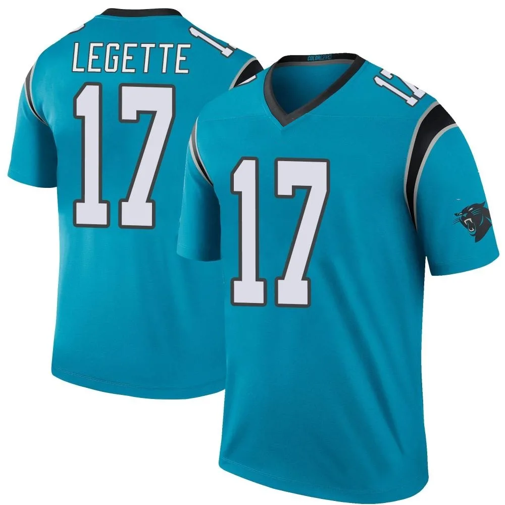 Youth Carolina Panthers Xavier Legette Nike Color Rush Legend Blue Jersey Youth Carolina Panthers Xavier Legette Nike Color Rush Legend Blue Jersey