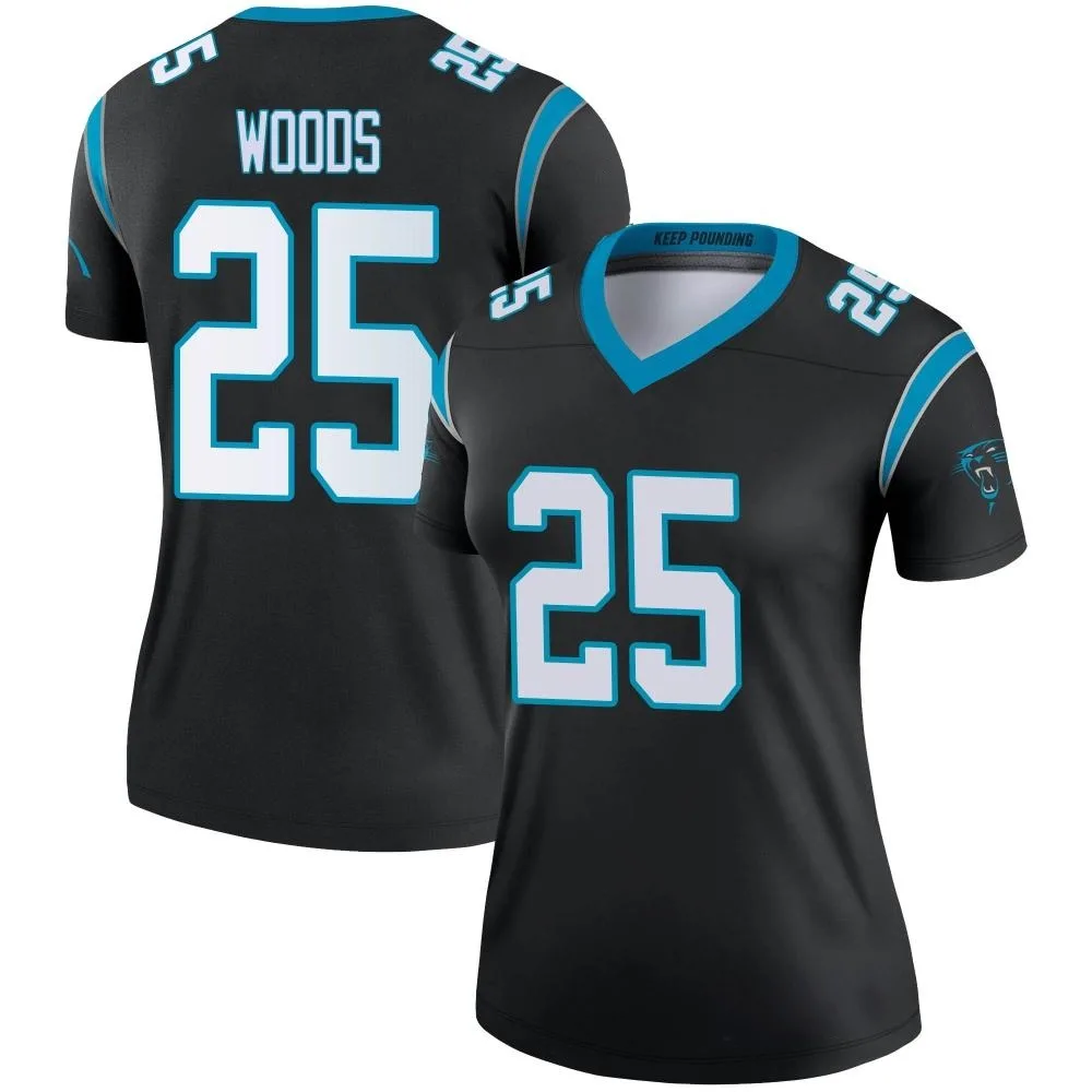 Women's Carolina Panthers Xavier Woods Nike Legend Black Jersey Women's Carolina Panthers Xavier Woods Nike Legend Black Jersey