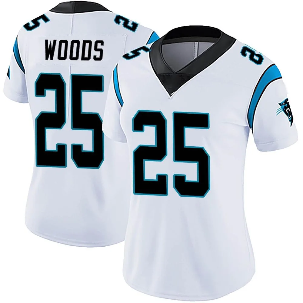 Women's Carolina Panthers Xavier Woods Nike Vapor Untouchable Limited White Jersey Women's Carolina Panthers Xavier Woods Nike Vapor Untouchable Limited White Jersey