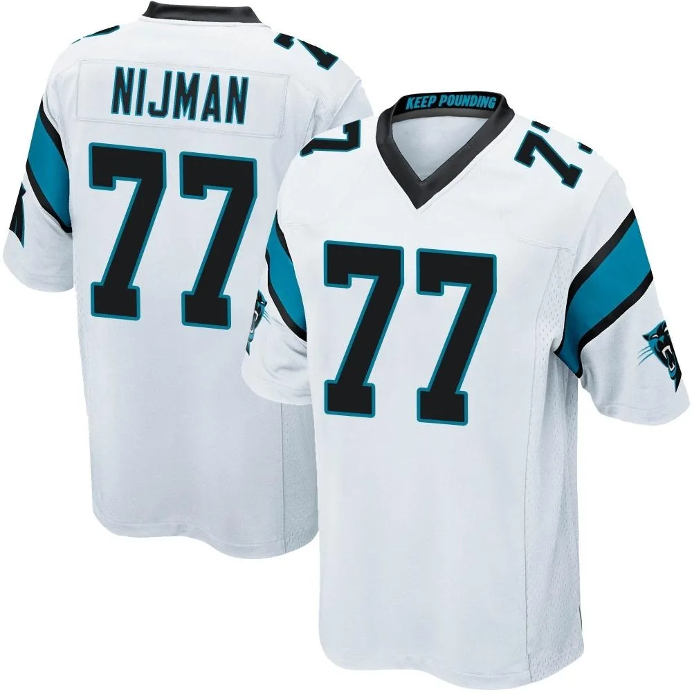Men's Carolina Panthers Yosh Nijman Nike Game White Jersey Men's Carolina Panthers Yosh Nijman Nike Game White Jersey