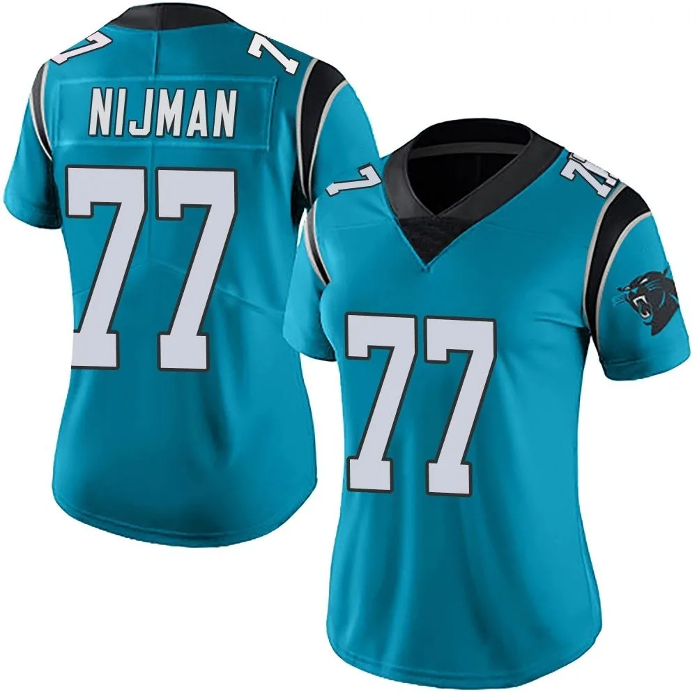 Women's Carolina Panthers Yosh Nijman Nike Alternate Vapor Untouchable Limited Blue Jersey Women's Carolina Panthers Yosh Nijman Nike Alternate Vapor Untouchable Limited Blue Jersey
